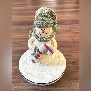 Our America Snowman candle topper